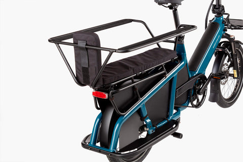Riese & Müller EASY Multitinker mit Safety-Bar-Kit und Frontgepäckträger mit Tasche