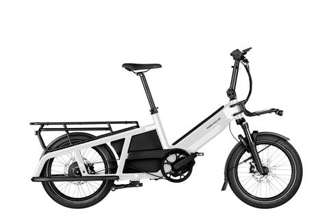 Riese & Müller EASY Multitinker mit Safety-Bar-Kit und Frontgepäckträger mit Tasche