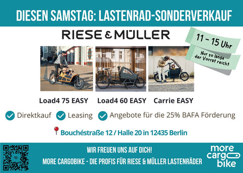 Diesen Samstag: Lastenrad-Sonderverkauf
