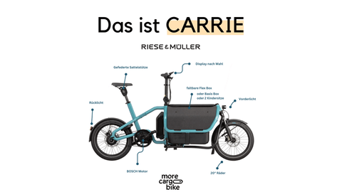 CARRIE: das neue Lastenrad von Riese & Müller